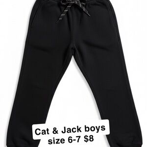 Cat & Jack Black Kids' Jogger Sweatpants